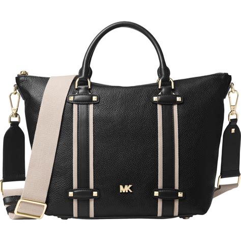 michael kors griffin large logo satchel|michael kors satchels.